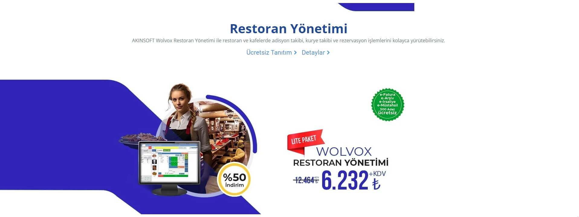 akınsoft wolvox restoran yönetim sistemi