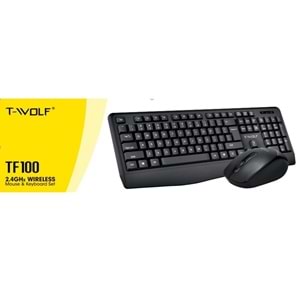 UZMAN T-WOLF TF100 KABLOSUZ KLAVYE MOUSE KİT TÜRKÇE Q